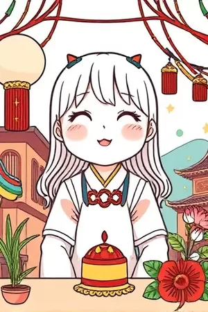《千页书》漫画封面，翻开后飞出纸页的厚皮书